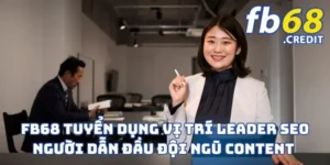 FB68 Tuyển Dụng Vị Trí Leader SEO - Dẫn Đầu Đội Ngũ Content 